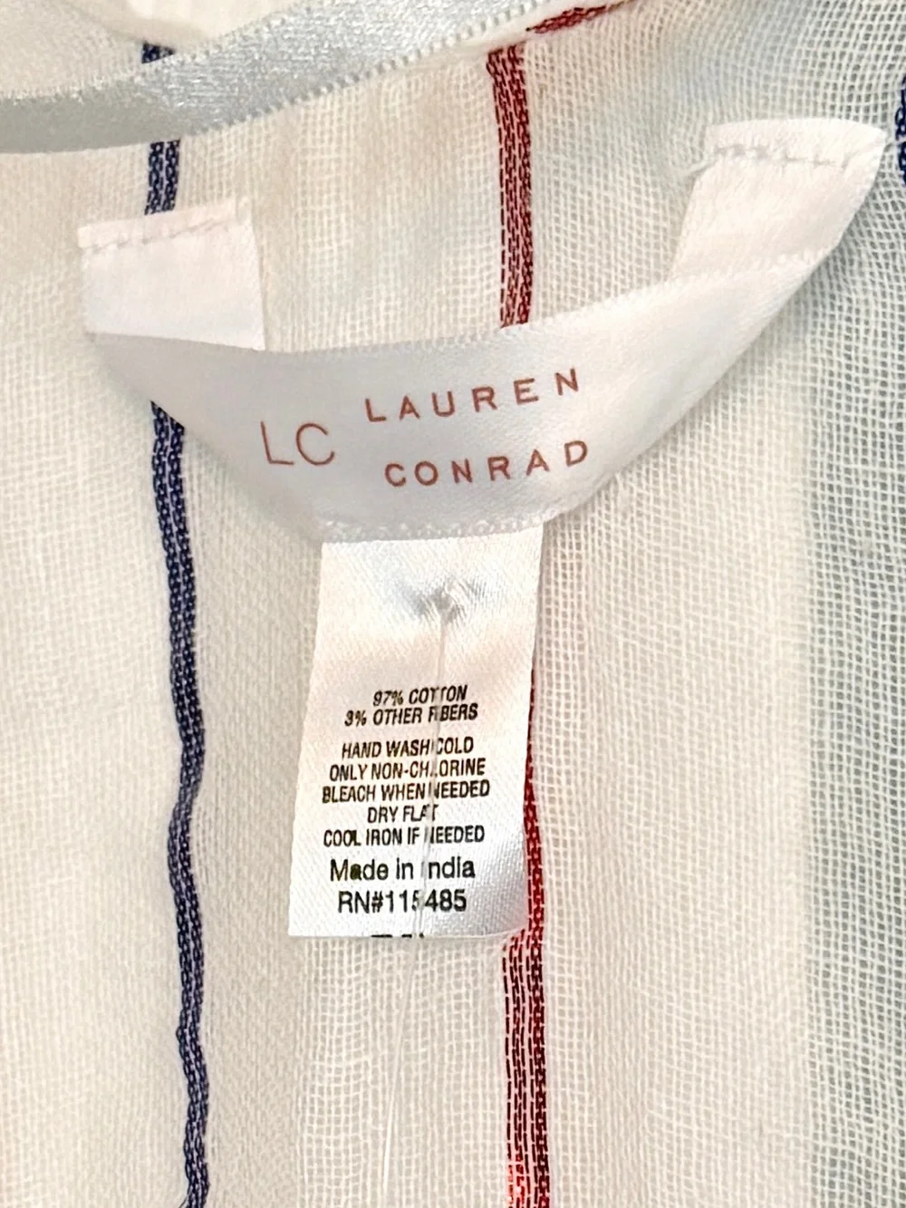 LC Lauren Conrad Striped Ruana